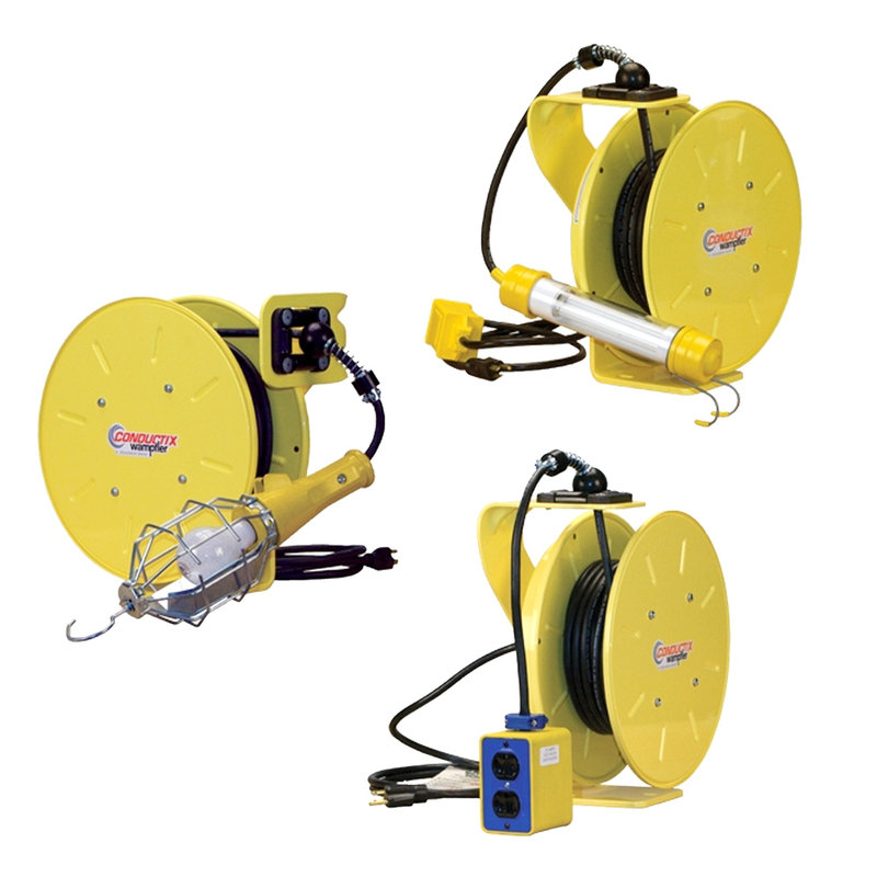 Buy A Wholesale cable reels spring rewind For Industrial Purposes 