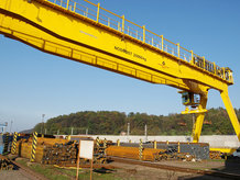 Process Crane at a loading facility in a steel mill